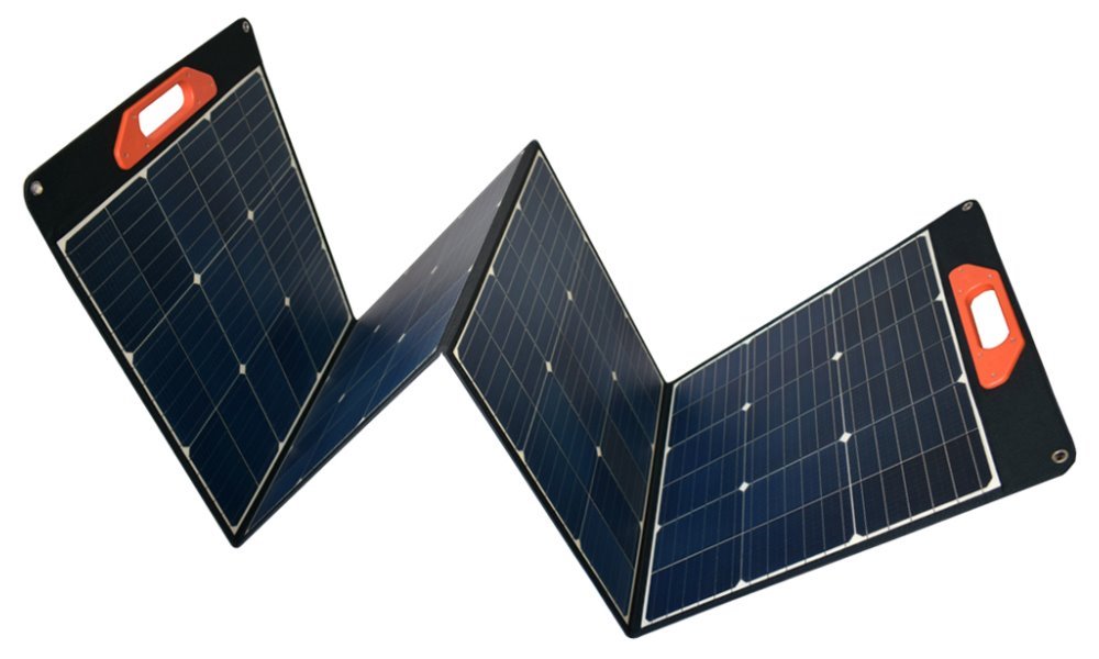 GOOWEI ENERGY Solární panel skládací SN-ME-SC200W 200W pro nabíjení NTB DC konektorem, USB A a C porty