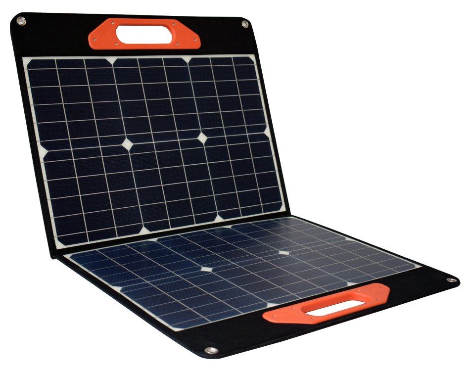 GOOWEI ENERGY Solární panel skládací SN-ME-SC60W 60W pro nabíjení NTB DC konektorem, USB A a C porty