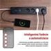 GoSmart predlžovací kábel 2 m / 4 zásuvky / s vyp. / s USB / biely-čierny / PVC / 1,5 mm2 8592920141588