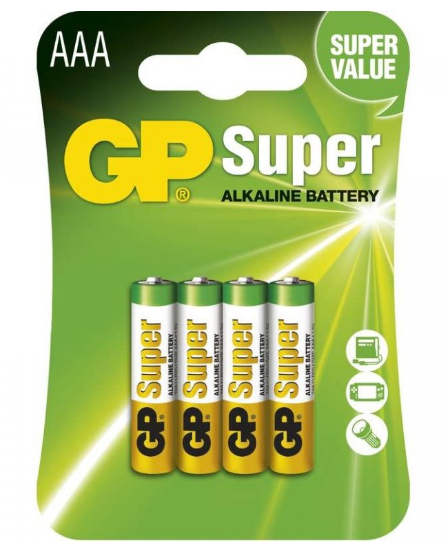 GP AAA Super alkalická - 4 ks