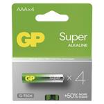 GP Alkalická baterie SUPER AAA (LR03) - 4ks