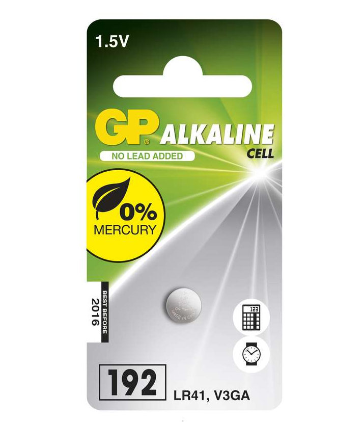 GP LR41 (GP192, 7.9 x 3.6 mm) - 1 ks