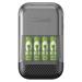 GP Ultra-rychlá nabíječka baterií Charge 10 S491, 10 min + 4x AA ReCyko Charge 10 1604849120