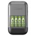 GP Ultra-rychlá nabíječka baterií Charge 10 S491, 10 min + 4x AA ReCyko Charge 10 1604849120