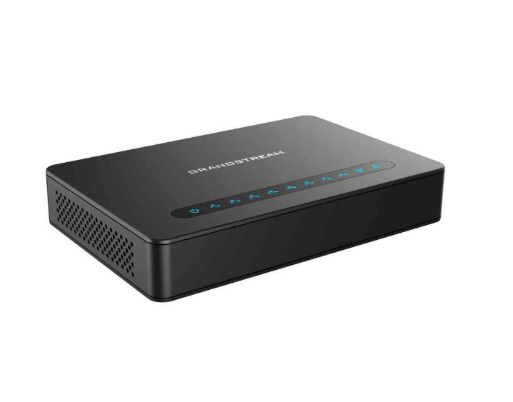 Grandstream HT818 (ATA), 8x FXS, 2 SIP účty, 1x Gbit LAN, NAT router, 3-cestná konf., auto-provisio.