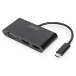Graphic Adapter HDMI/DP/VGA 4K 60Hz UHD/ FHD to USB 3.1 Type C, audio, black DA-70859