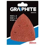 GRAPHITE Brúsne papiere na suchý zips pre 83x83x83 56H014