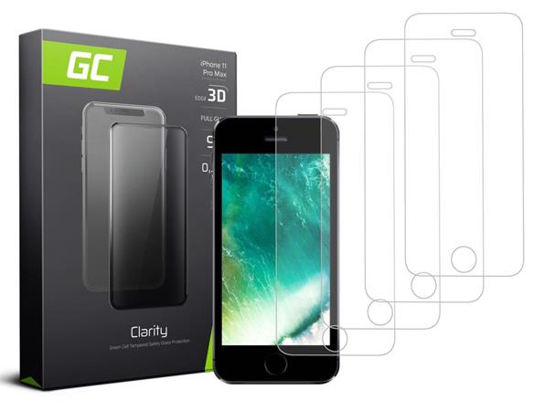 Green Cell 4x Screen Clarity Protector for Apple iPhone 5 / 5S / 5C / SE GLSET25