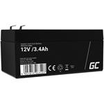 Green Cell AGM VRLA 12V 3.4Ah maintenance-free battery for the alarm system, cash register, toys AGM43