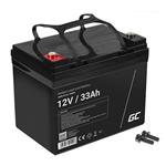 Green Cell AGM VRLA 12V 33Ah maintenance-free battery for mower, scooter, boat, wheelchair AGM21