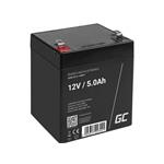 Green Cell AGM VRLA 12V 5Ah maintenance-free battery for the alarm system, cash register, toys AGM27