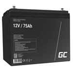 Green Cell AGM VRLA 12V 75Ah bezúdržbová baterie pro obytné vozy, fotovoltaické systémy, lodě AGM25