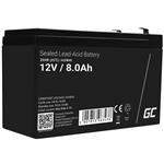 Green Cell AGM VRLA 12V 8Ah maintenance-free battery for the alarm system, cash register, toys AGM46