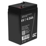 Green Cell AGM VRLA 6V 4Ah maintenance-free battery for the alarm system, cash register, toys AGM15