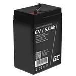 Green Cell AGM VRLA 6V 5Ah maintenance-free battery for the alarm system, cash register, toys AGM11
