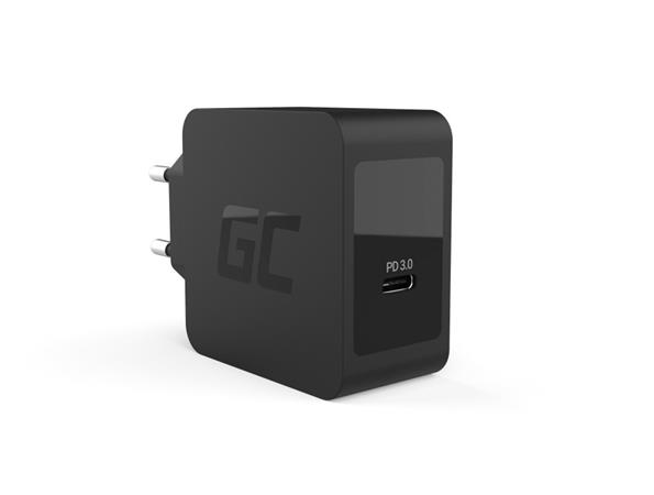 Green Cell Charger USB-C 18W PD for Samsung Galaxy S8 S8+ S9 S9+ Note 8, iPhone X / 8 / 8 Plus, Nintendo Switch a CHAR07