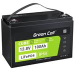 Green Cell CUBE LiFePO4 100Ah 12.8V 1280Wh Lithium Iron Phosphate Battery for Photovoltaics, Caravans, Boa LFPGC12V100AH