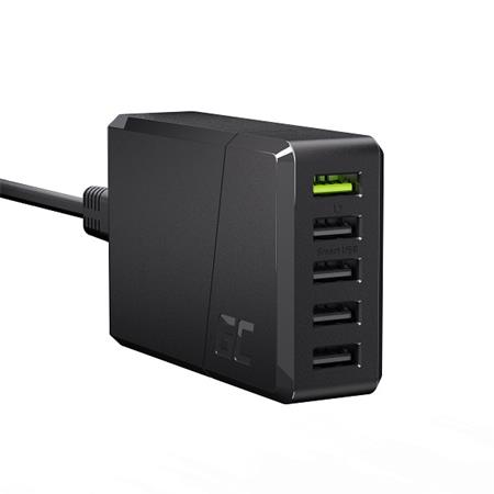 Green Cell GC ChargeSource 5 5xUSB 52W charger with fast charging Ultra Charge and Smart Charge CHARGC05