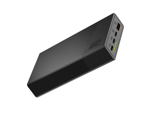 Green Cell GC PowerPlay 20S Power Bank 20000mAh 22.5W PD USB C with Fast Charging Portable Phone Charger for iPh PBGC03S