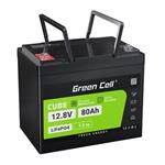 Green Cell® LiFePO4 baterie 12,8V 80Ah 1024Wh LFP lithiová baterie 12V s BMS pro fotovoltaický systém motorový kem CAV12