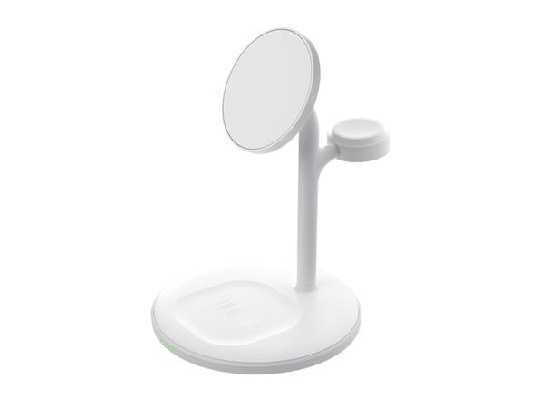 Green Cell MagScape Inductive Charger Stand 3-in-1 MagSafe for iPhone,Apple Watch,AirPods and other wirel MSST-GC-3IN1-W