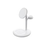 Green Cell MagScape Inductive Charger Stand 3-in-1 MagSafe for iPhone,Apple Watch,AirPods and other wirel MSST-GC-3IN1-W