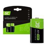 Green Cell Nabíjecí baterie 4x D R20 HR20 Ni-MH 1,2 V 8000 mAh GR16