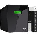 Green Cell Nepřerušitelný zdroj napájení UPS 1500VA 900W s LCD displejem | VERZE EU | 4x zásuvky Schuko UPS04