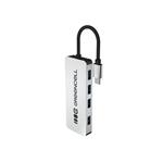 Green Cell USB-C 4v1 HUB (4×USB 3.0) – rychlý přenos 5 Gb/s, hliníkové pouzdro HUB-GC-C4A