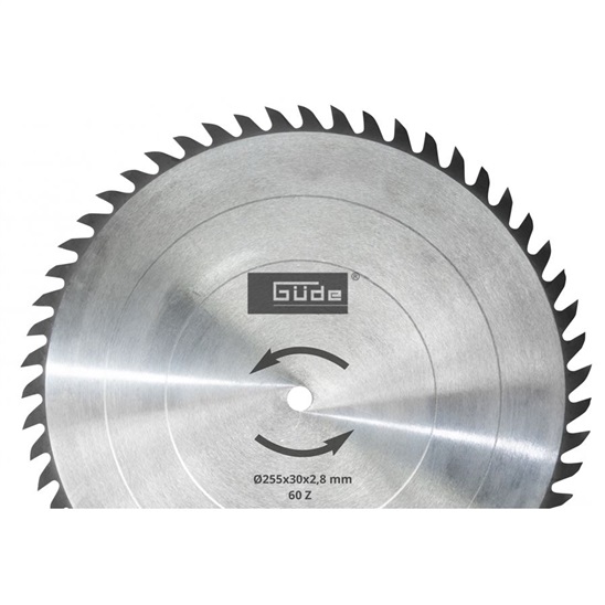Güde 55263 Pilový kotouč 255 x 30 x 60z 4015671362490