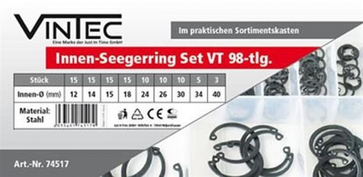 Güde Sada Seegerových kroužků VT 98dílná 4033461745179