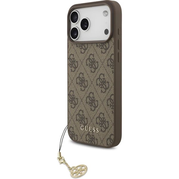 Guess 4G Charm MagSafe kryt iPhone 17 Pro hnedý 57983127145