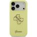 Guess Liquid Silicone 4G Metal Logo kryt iPhone 17 Pro žltý 57983126967