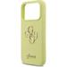 Guess Liquid Silicone 4G Metal Logo kryt iPhone 17 Pro žltý 57983126967