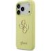 Guess Liquid Silicone 4G Metal Logo kryt iPhone 17 Pro žltý 57983126967