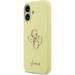 Guess Liquid Silicone 4G Metal Logo kryt iPhone 17 žltý 57983126965