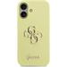 Guess Liquid Silicone 4G Metal Logo kryt iPhone 17 žltý 57983126965