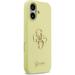 Guess Liquid Silicone 4G Metal Logo kryt iPhone 17 žltý 57983126965