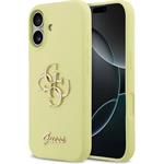 Guess Liquid Silicone 4G Metal Logo kryt iPhone 17 žltý 57983126965