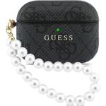 Guess PU 4G Classic Logo Pearl Strap Púzdro pre AirPods 3 Pro čierne 57983128157