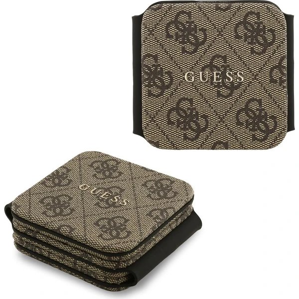 Guess PU 4G MagSafe Bezdrôtová Nabíjačka 3v1 hnedá 57983128967