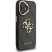Guess PU 4G Metal Logo Stand Camera Frame kryt iPhone 16 čierny 57983125156