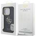 Guess PU 4G Metal Logo Stand Camera Frame kryt iPhone 16 Pro čierny 57983125157