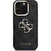 Guess PU 4G Metal Logo Stand Camera Frame kryt iPhone 16 Pro čierny 57983125157