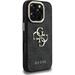 Guess PU 4G Metal Logo Stand Camera Frame kryt iPhone 16 Pro Max čierny 57983125158