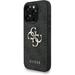 Guess PU 4G Metal Logo Strap kryt iPhone 15 Pro Max čierny 57983125451