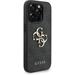 Guess PU 4G Metal Logo Strap kryt iPhone 15 Pro Max čierny 57983125451