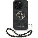 Guess PU 4G Metal Logo Strap kryt iPhone 15 Pro Max čierny 57983125451