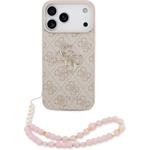 Guess PU 4G Metal Logo Strap kryt iPhone 17 Pro Max ružový 57983126981