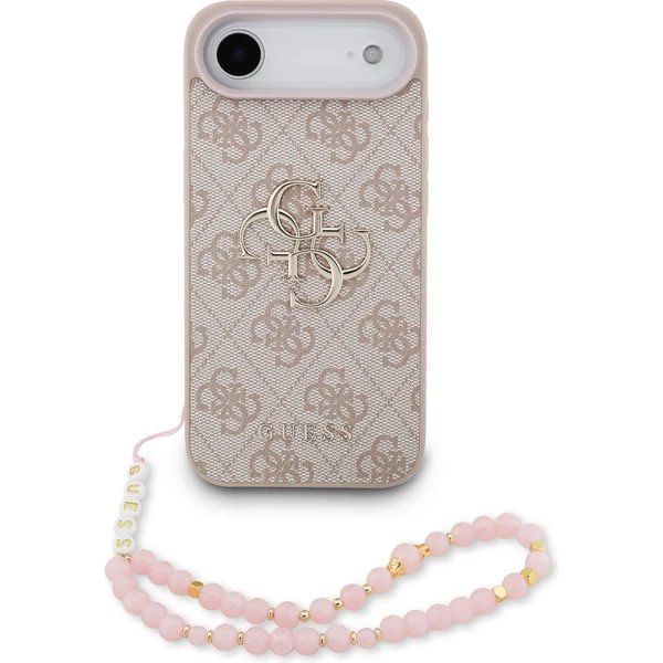 Guess PU 4G Metal Logo Strap kryt iPhone Air ružový 57983126979